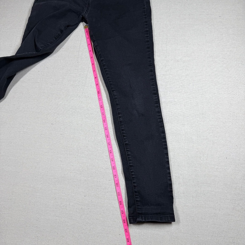 Juicy Couture Black Skinny Jeans Size 12 Stretch Denim Mid Rise Charcoal Wash - Picture 5 of 9